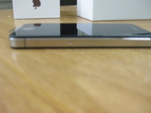 iPhone laying flat